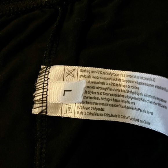 Black Rayon Amazon Short Sleeve Button Down Shorts Pajama Sleep Set L - Picture 2 of 4